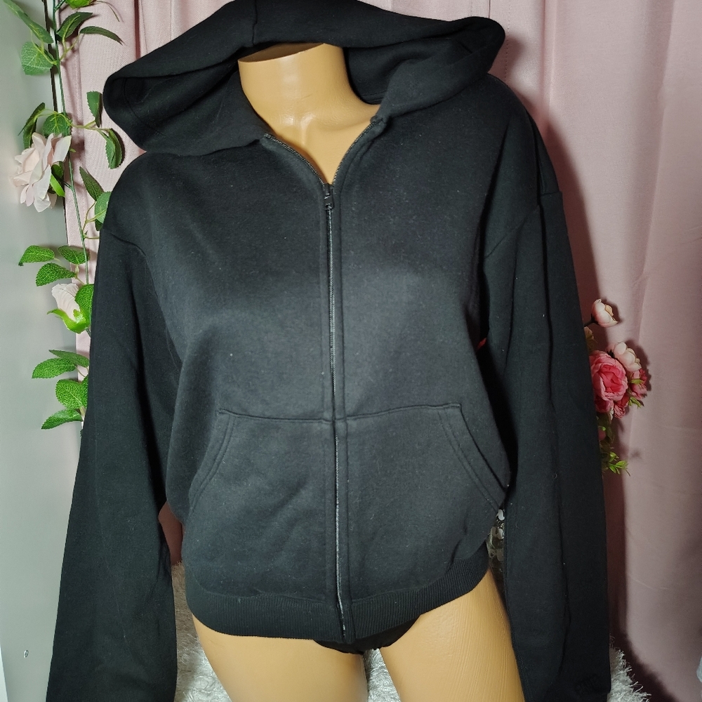 SKIMS Classic Fleece full Zip Hoodie XS New With Deffect Read Description